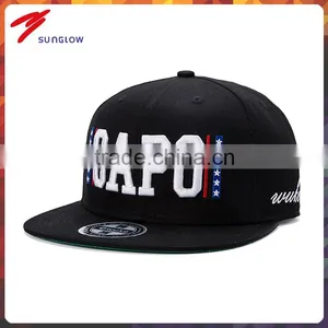 Custom Flat Peak Design Your Own Snapback Cap With 3d Embroidery thumbnail-1