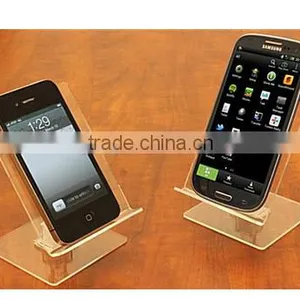 Tilting Cell Phone Display Stand - Clear Acrylic thumbnail-2