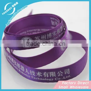 Manufacture 2016 Cheap Different Accessory Custom Printed Lanyard Hot Sale Silk Ribbon Carbine Hook Lanyard no Minimum Order thumbnail-2