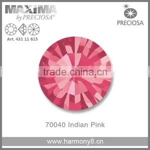 Original PRECIOSA MC Chaton Maxima, Indian Pink Point Back Rhinetsone thumbnail-1