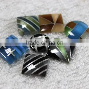 Colorful Gemstone Mosaic,gemstone Cuff Buttons thumbnail-5