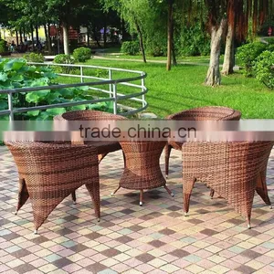 New Promotional Model Patio PE Rattan Wicker Dining Set thumbnail-1