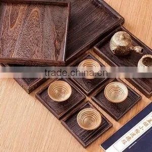 Japan Market Antique Paulownia Wood Tray,burn Wood Tray,antique Square Tray thumbnail-4