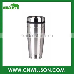 Double Wall Stainless Steel Vacuum Bottle/16oz Travel Mugs thumbnail-1