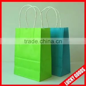 Stand up Kraft Folding Paper Shopping Bag for Garment or Gift thumbnail-1