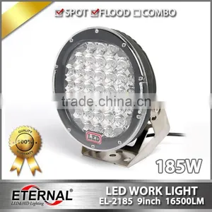 Round 9inch 185W LED Work Light Spot Lamp Offroad Jeep Truck 4WD Driving Lamp SUV UTE thumbnail-4