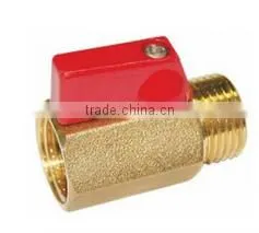 3/8 Inch Brass Mini Ball Valve Male and Female Thread thumbnail-2