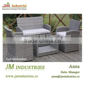 Steel Outdoor Furniture Wicker Sofa Set thumbnail-1