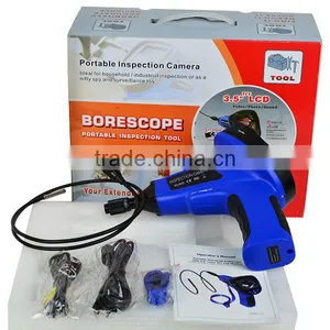 Industrial 3.5inch LCD 5.5mm Camera Video Inspection 6 LED Endoscope Sound Recording Borescope 1M Cable Snakescope thumbnail-2