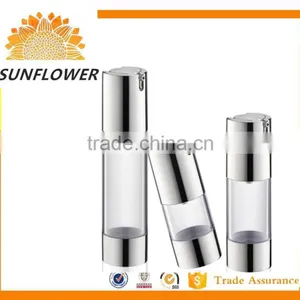 Palstic 15ml/30ml/50ml Airless Pump Bottle Sliver Cap thumbnail-1