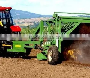 Top Quality New Design Tractor Towed Hydraulic Compost Turner Windrow Turner Windrow Mixer With CE Cetification thumbnail-2