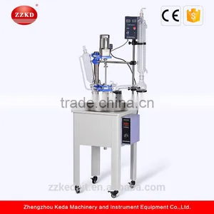 2017 Hot Sale 20L Single Layer High Borosilicate Gass Bioreactor thumbnail-1