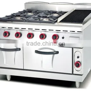 Restaurant Hotel 8 Burner Gas Range With Oven,commercial Gas Range Definition(ZQW-889-8) thumbnail-5