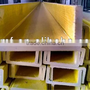Yellow C-Channel FRP Pultruded Profiles thumbnail-1
