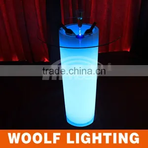 Popular Bistro and Bar Glowing Rechargeable Flashing Colourful LED Lighting Ice Bucket thumbnail-3