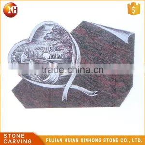 High Quality Granite Carve Rose Headstone thumbnail-3