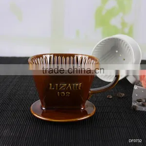 2017 New Arrivals Unique Products Ceramic Pour Over Coffee Dripper thumbnail-1