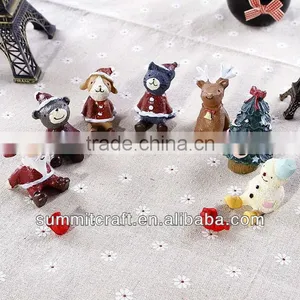 Mini Resin Looking at the Sky of 7 Animals Dolls Figurine Christmas Toy thumbnail-1