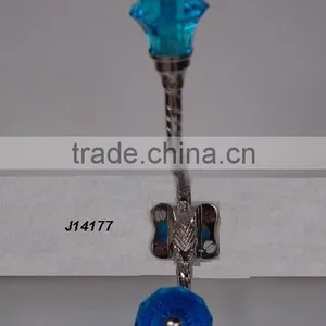 Metal Hook With Glass Knob Available in All Colours thumbnail-1