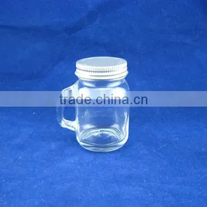 120ml Glass Mason Jar,glass Jam Jar With Handle thumbnail-1
