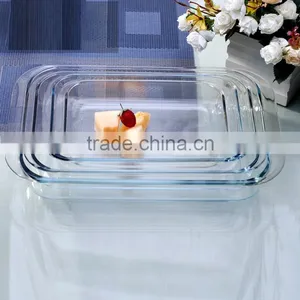 3.5L Large Transparent Heat Resistant Microwave Oven Glass Plate for Baking thumbnail-6