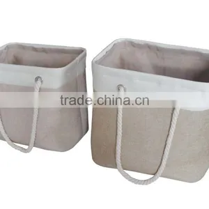 Cotton Rope Handles Laundry Bag For College Dorm Room And Households thumbnail-1