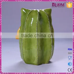 Unique Shape Custom Ceramic Owl Piggy Banks for Sale thumbnail-3