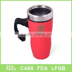 Stainlesss Steel Double Wall Metal Mug With Rubber Paiting thumbnail-1