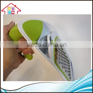 NBRSC New Design 3 In 1 Grater And Container Vegetable Cheese Grater With Interchangeable Stainless Steel Blades thumbnail-2