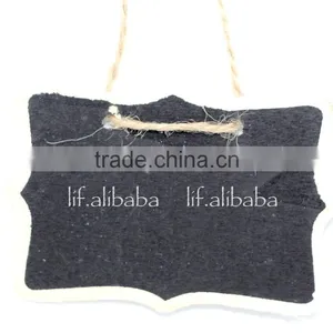Wooden Mini Blackboard ; Two-sided Wooden Mini Chalkboard ; Double-sided Mini Message Board thumbnail-2