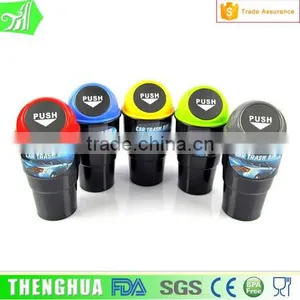 Unique Design Widely Use Plastic Car Trash Bin Waste Bin Container thumbnail-2