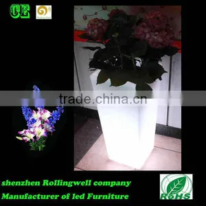 LED Large Garden Flower Pots Blue /led Flower Pots Plastic Liners Flower Pots Hanging Flower Pot thumbnail-5