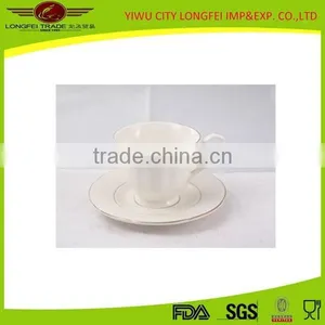 Hotel Home Restaurant Antique Coffee Ceramic Cup And Saucer thumbnail-1