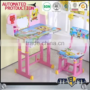 Beautiful Good Quality Mickey Mouse Kids Desk Kids Study Table Design Childrens Table and Chair Set thumbnail-6