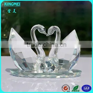 Hot Sale Crystal Animals & Crystal Swan Model & Purple Crystal Wedding Gift thumbnail-4