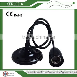 Porcelain Pendant Lamp Socket Set for Home Decoration thumbnail-1
