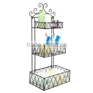 Wire Utensil Holder Cutlery Caddy Round Shape Chrome Utensil Holder thumbnail-1