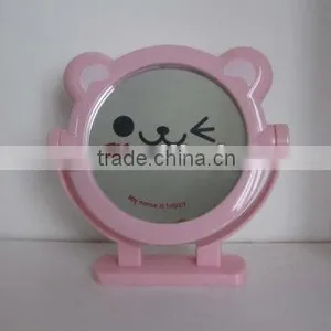 Small Pink Lovely Shape Plastic Mirror thumbnail-1