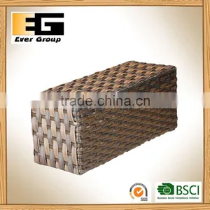 Plastic Boxes Storage Plastic Woven Basket Rattan Baskets Wholesale thumbnail-4
