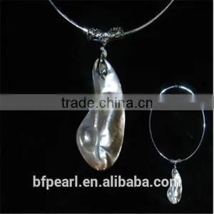 Mabe Pearl Necklace thumbnail-1
