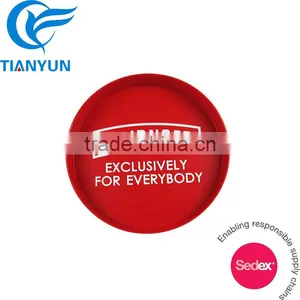 Antislip Round Plastic Serving Tray thumbnail-2