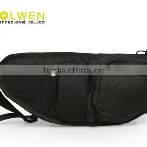 Leisure Black Waist Bag For Man thumbnail-1