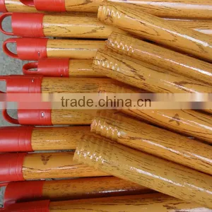 Wood Grain PVC Coated Wooden Broom Handle thumbnail-1