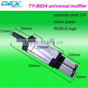 Auto Exhaust Universal Stainless Ss304 Muffler Pipe thumbnail-4