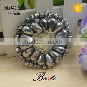 6CM China Factory Direct Lady Accessory Bead Rhinestone Applique thumbnail-1