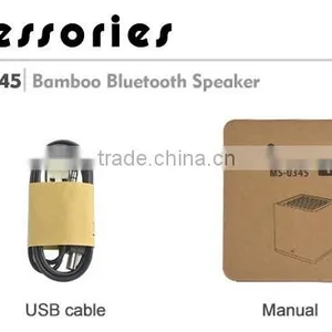 Newest Wireless Mini Portable Bamboo Bluetooth Speaker thumbnail-5