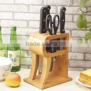 Aonong Customizable Bamboo Knife Storage Block/Knifves Holder /Rack thumbnail-4