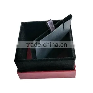 Hot Selling Custom Cardboard Velvet Jewelry Packaging Ring Box thumbnail-4