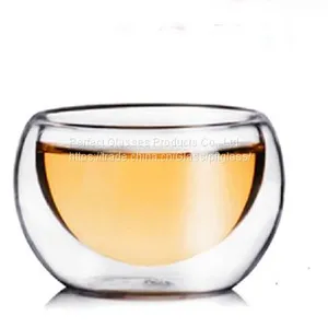 Mini Glass Cup for Coffee and Tea Kungfu Tea Cup Glass Wine Cup Wholesale Glass Cup for Resturant and Hotel thumbnail-1