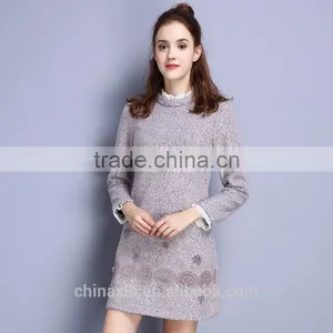European Women Clothing Big Size Woman Winter Grid Dress thumbnail-1